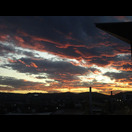 Von unserem Apartment sehen wir schöne Sonnenuntergänge